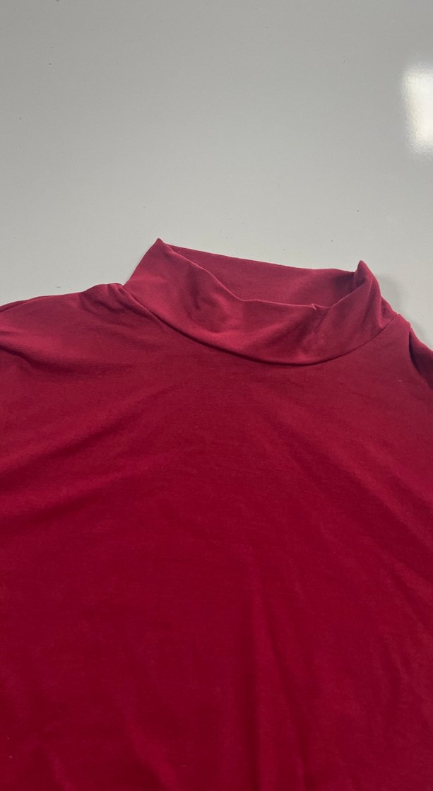 Bordo Uzun Kollu parmak detaylı body - Görsel 3