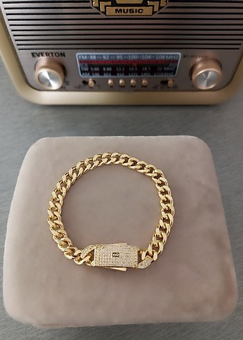 22 Ayar Altın kaplama Vip Gurmet Bileklik - Görsel 3