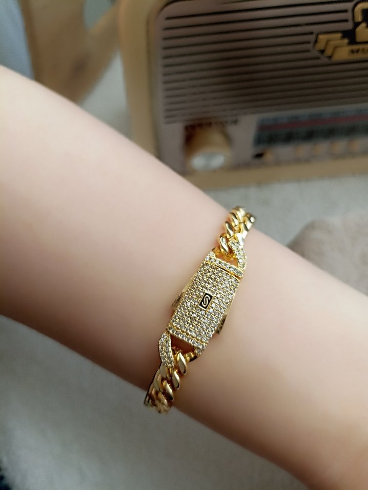 22 Ayar Altın kaplama Vip Gurmet Bileklik - Görsel 4