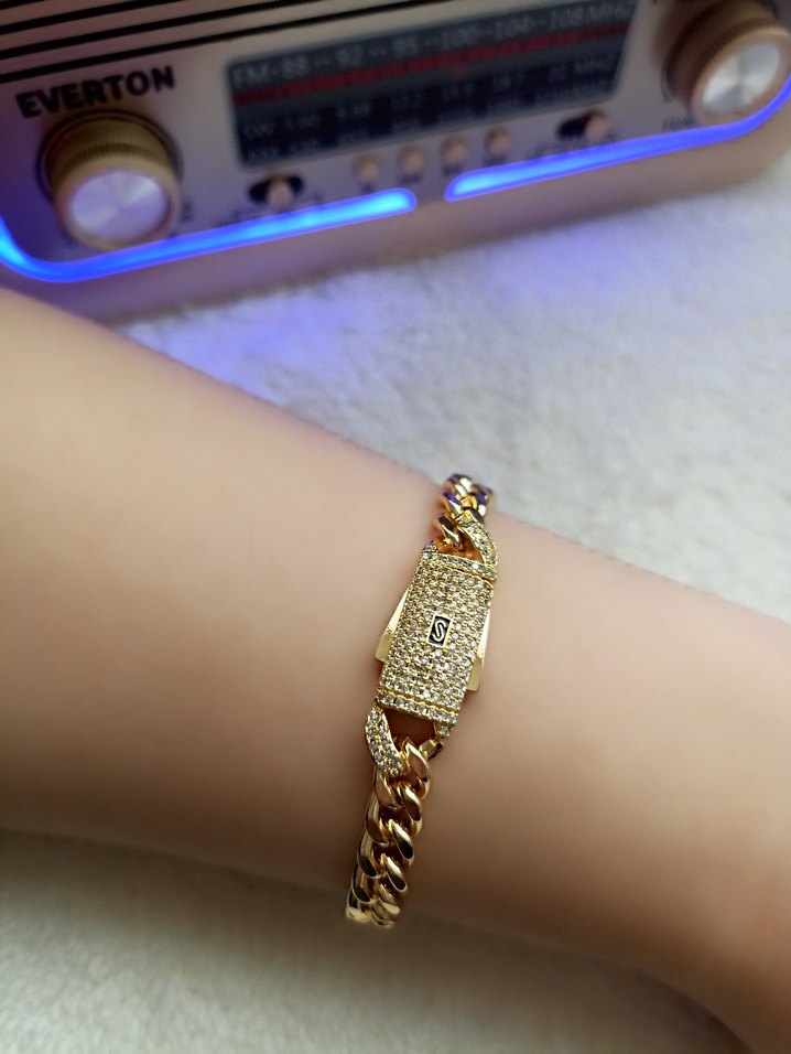 22 Ayar Altın kaplama Vip Gurmet Bileklik - Görsel 5