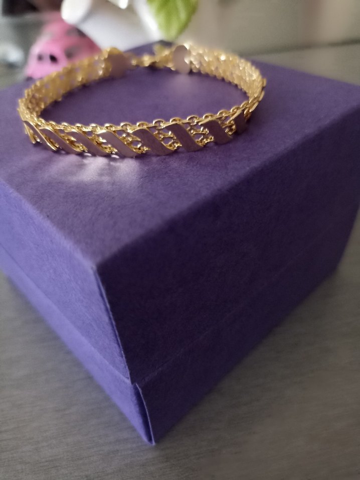 14 Ayar Altın kaplama Xuping bileklik - Görsel 4