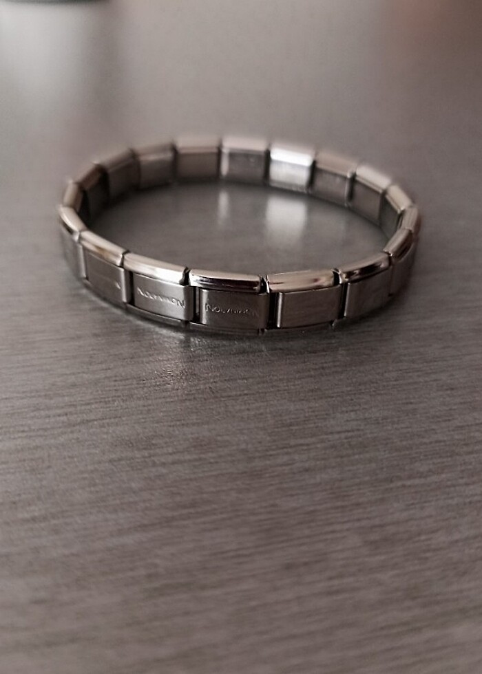 Unisex Çelik İtalyan Nmt bileklik  - Görsel 2