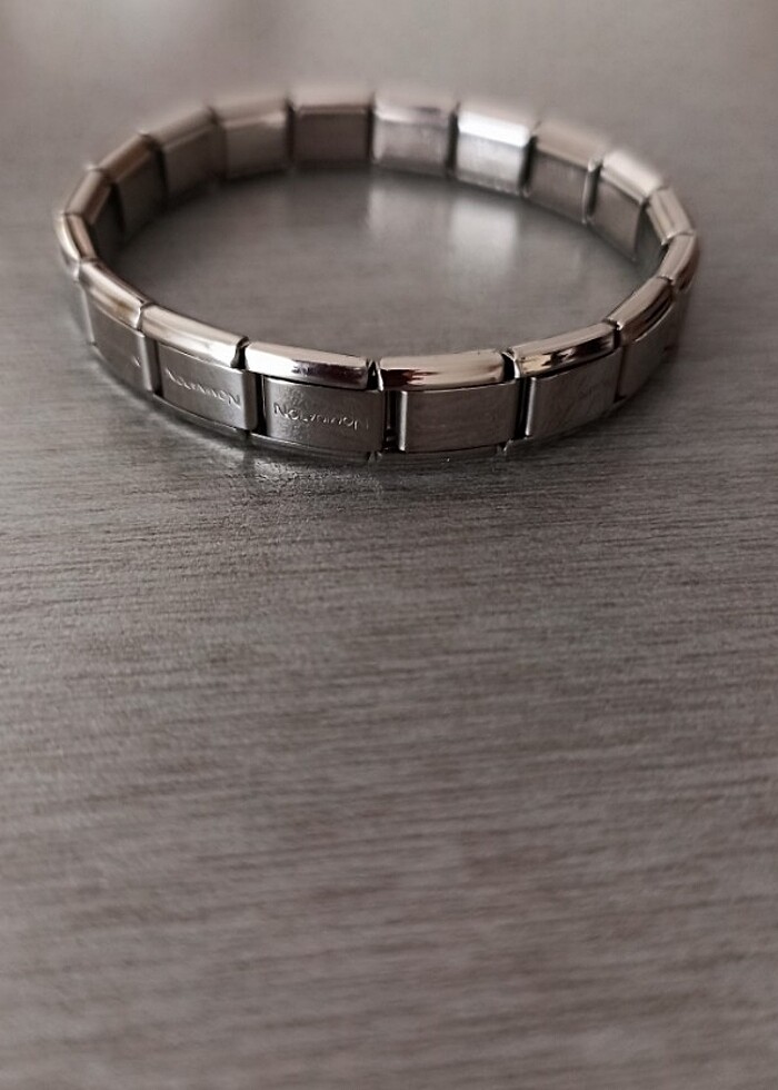 Unisex Çelik İtalyan Nmt bileklik  - Görsel 4