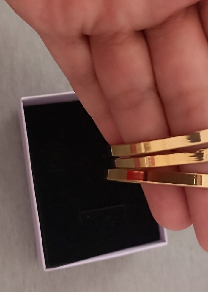 Küçük ölçü Celik Ajda bilezik  - Görsel 4