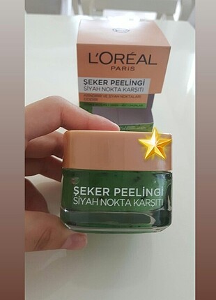 YILDIZLI ÜRÜN.Loreal paris şeker peelingi siyah nokta karşıtı