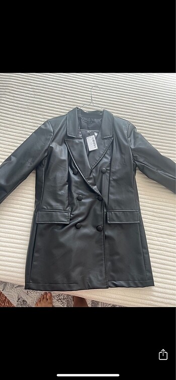 Sıfır deri blazer ceket