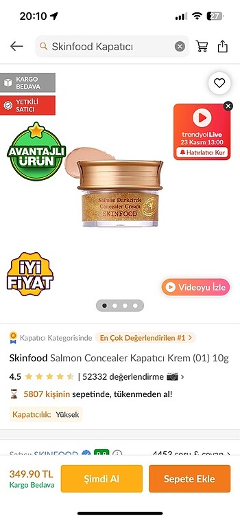 SKİNFOOD KAPATICI