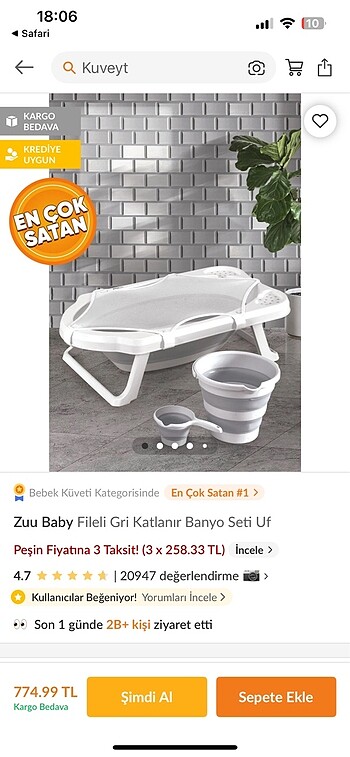 BEBEK KÜVET SETİ FİLE DAHİL