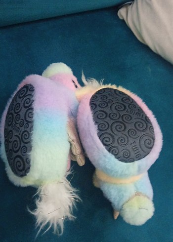 Kızlar için Peluş Unicorn Ev Terliği - Görsel 3