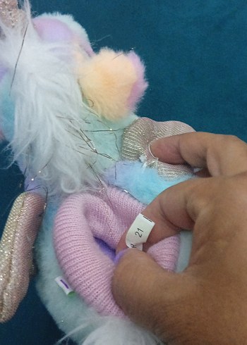 Kızlar için Peluş Unicorn Ev Terliği - Görsel 2