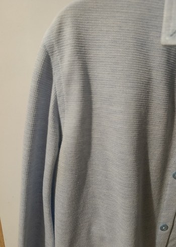 Süvari Keten Düğmeli Uzun Kollu Gömlek - Görsel 4