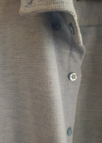 Süvari Keten Düğmeli Uzun Kollu Gömlek - Görsel 6