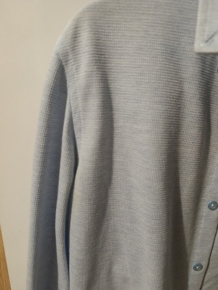 Süvari Keten Düğmeli Uzun Kollu Gömlek - Görsel 4