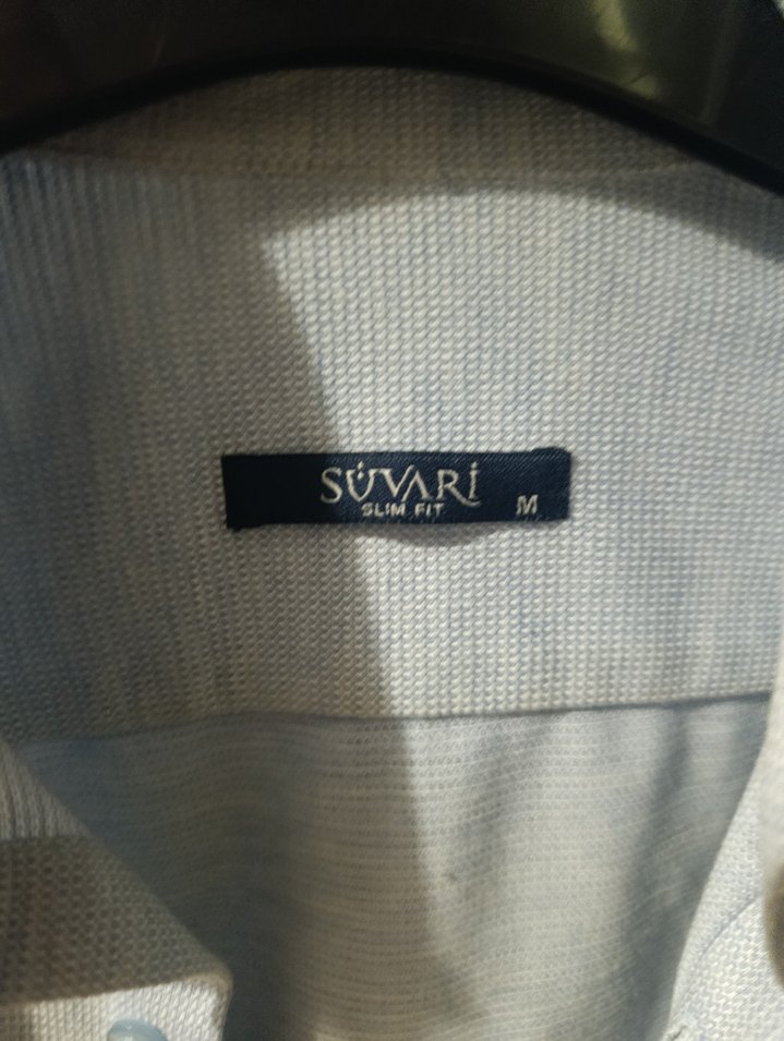 Süvari Keten Düğmeli Uzun Kollu Gömlek - Görsel 3