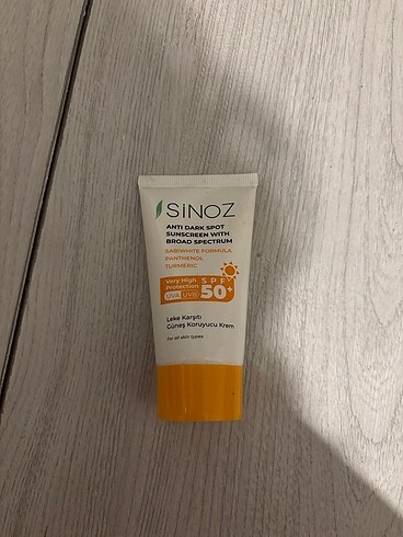 sinoz güneş kremi