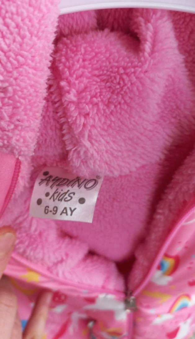 Pembe Unicorn Desenli Bebek Tulumu - Görsel 4