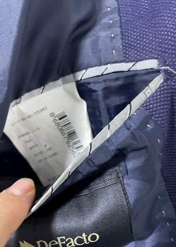 DeFacto Erkek Lacivert Slim Rozet