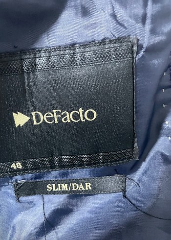 DeFacto Erkek Lacivert Slim Rozet