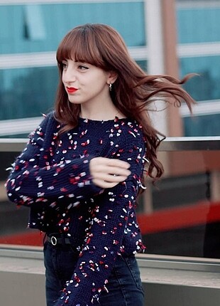 Örme Crop Kazak