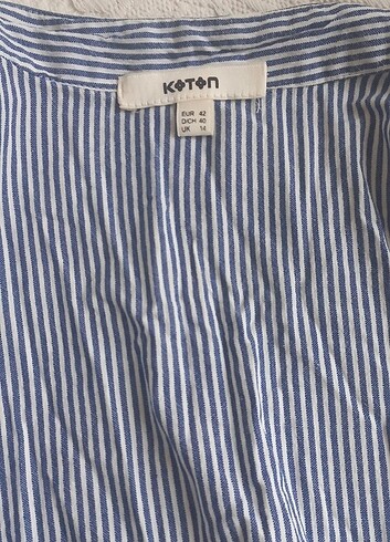xl Beden mavi Renk koton dantel detaylı elbise.