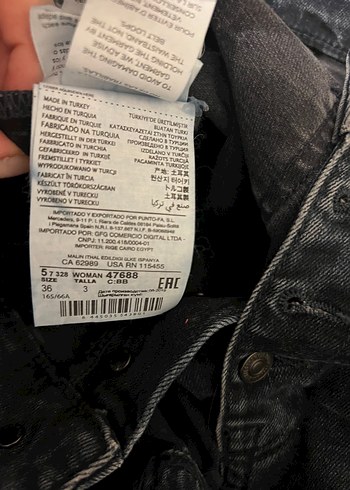 Mango MNG Gri Düğmeli Kadın Denim Pantolon