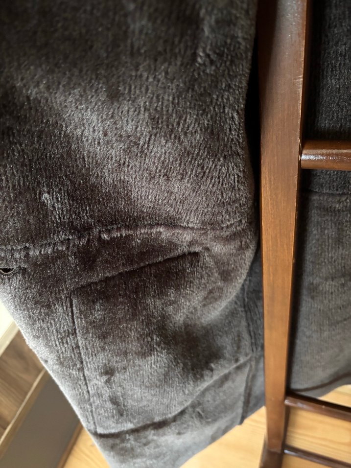 Kahverengi Süet Kadın Kaban Kürklü - Görsel 4