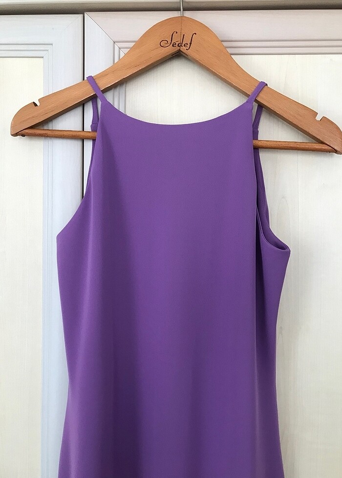 Lila rengi gece elbisesi - Görsel 3