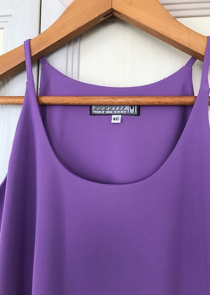 Lila rengi gece elbisesi - Görsel 2