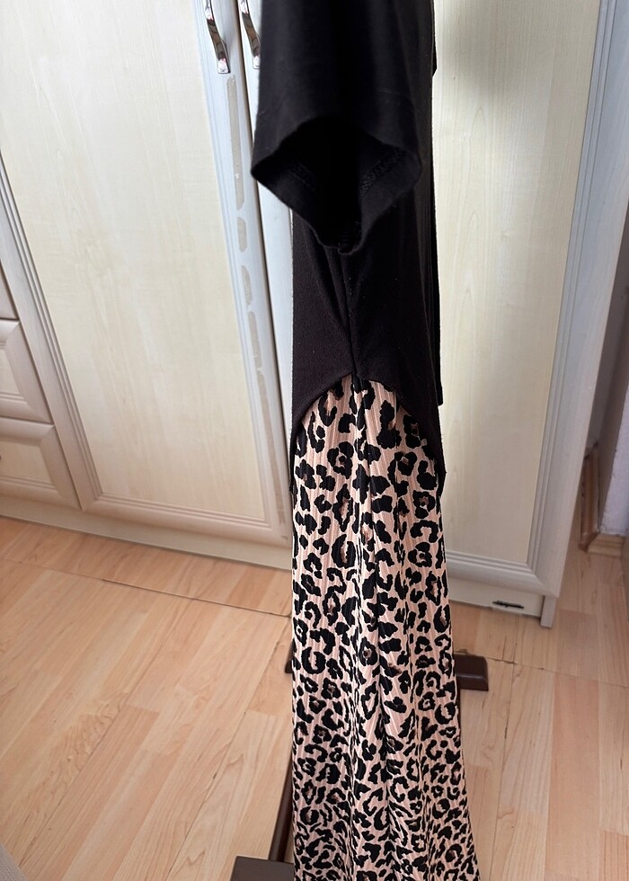 Leopar desen elbise - Görsel 5