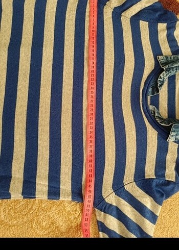 Mavi ve Gri Çizgili tunik - Görsel 7