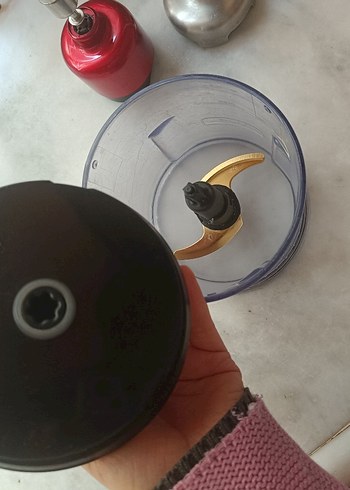 Kırmızı Renkli Blender ve Doğrayıcı Seti - Görsel 4