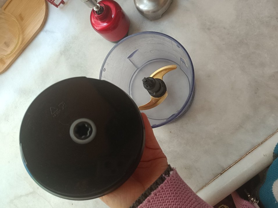 Kırmızı Renkli Blender ve Doğrayıcı Seti - Görsel 4