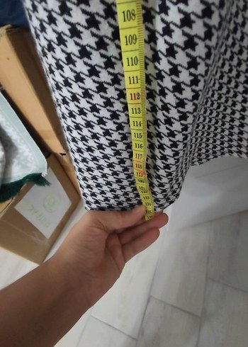 Kaz ayağı uzun elbise - Görsel 4