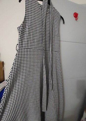 Kaz ayağı uzun elbise - Görsel 2