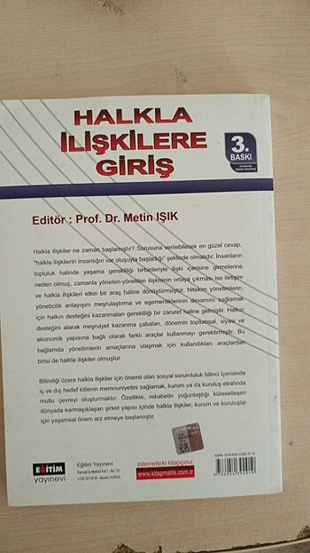  Halkla ilişkilere giriş 