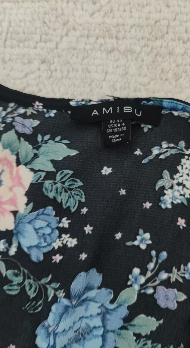 Mavi Bohem Uzun Kollu Kadın Elbise - Görsel 2