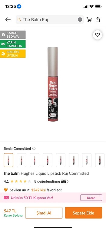 The balm committed ruj