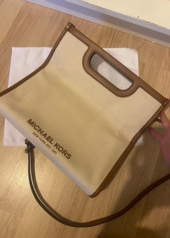 Michael Kors Michael Kors Bej Deri Kadın Çanta