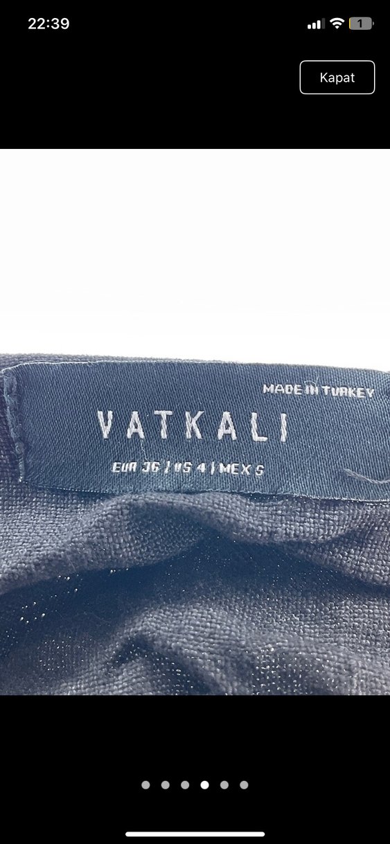 Tek Omuzlu Siyah Keten Midi Elbise - Görsel 4