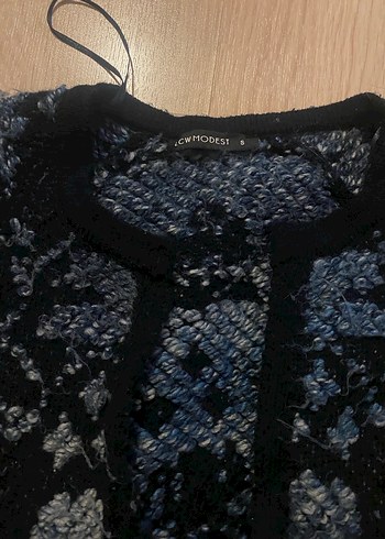 Bohem Tarzı Yılan Desenli Uzun Hırka - Görsel 2