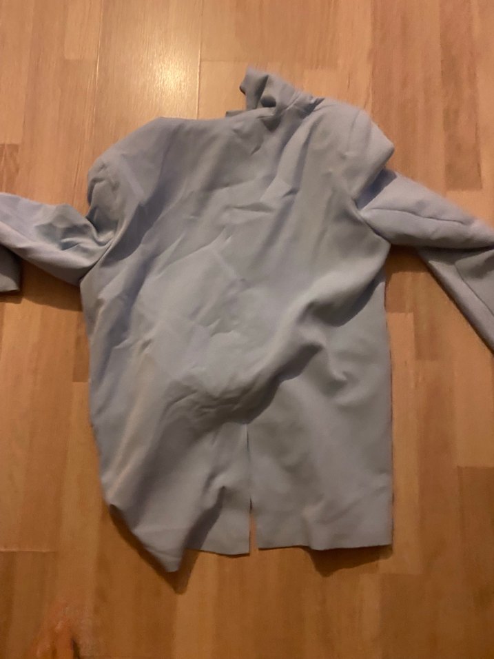 Gri Düğmeli Kadın Blazer Ceket - Görsel 5