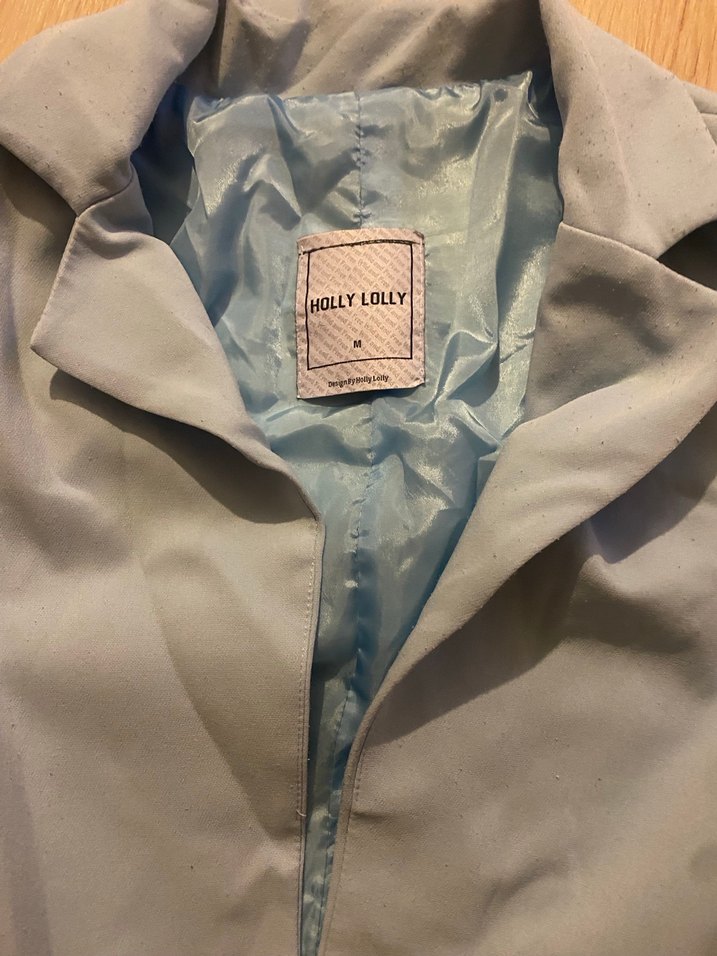 Gri Düğmeli Kadın Blazer Ceket - Görsel 2