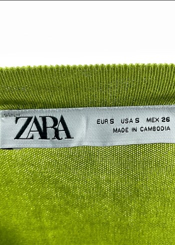 Kolsuz Yeşil Pamuklu Kadın Bluz - Görsel 4