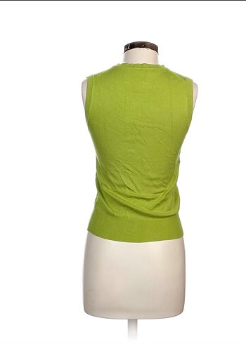 Kolsuz Yeşil Pamuklu Kadın Bluz - Görsel 3