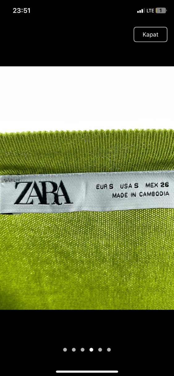 Kolsuz Yeşil Pamuklu Kadın Bluz - Görsel 4