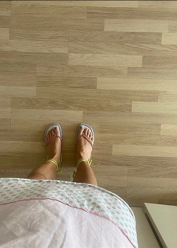 Kadın Çok Renkli Stiletto Topuklu Sandalet