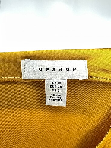 38 Beden sarı Renk Topshop Uzun Elbise %70 İndirimli.