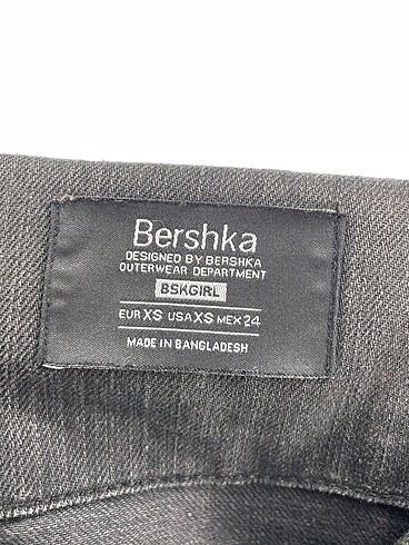 xs Beden siyah Renk Bershka Kot Ceket %70 İndirimli.