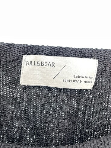 m Beden siyah Renk Pull and Bear Sweatshirt %70 İndirimli.