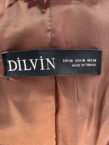 38 Beden kahverengi Renk Dilvin Blazer %70 İndirimli.
